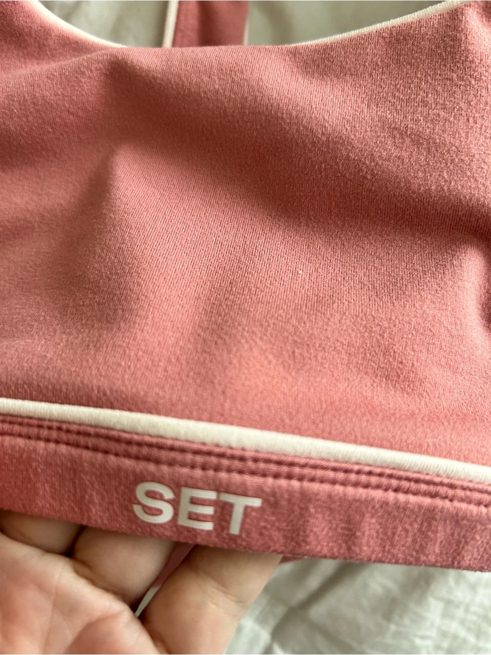 SET Active Rose Blush Seamless Sport Bralette - Picture 6 of 7